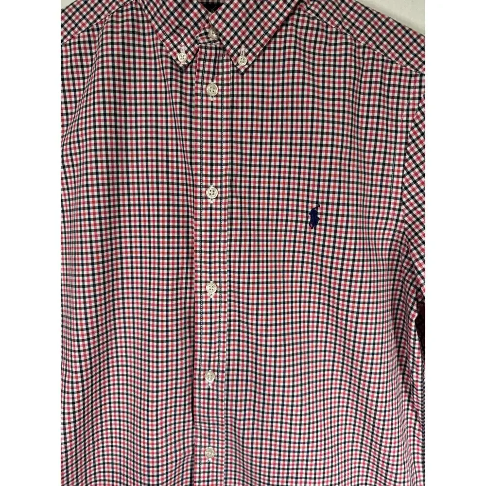 Boys Classic‎ Plaid Ralph Lauren Long Sleeve Button Down Size XL (18/20)